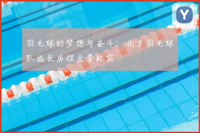 羽毛球的梦想与奋斗:北京羽毛球队成长历程全景纪实